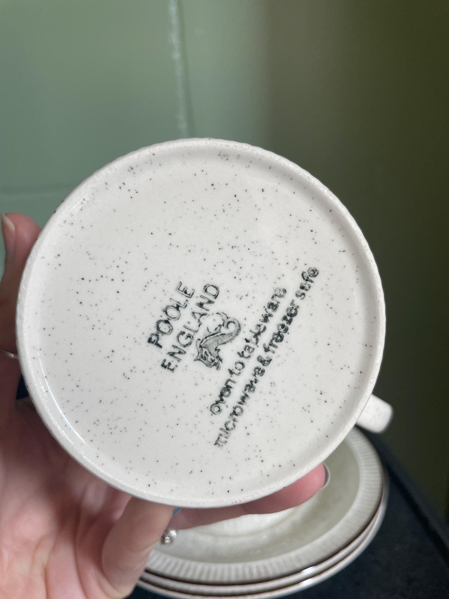 Poole Pottery cup and saucer pair