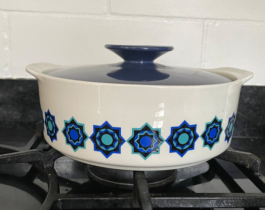 Vintage Mid Century J&G Meakin Studio 'Cadiz' Round Casserole Dish