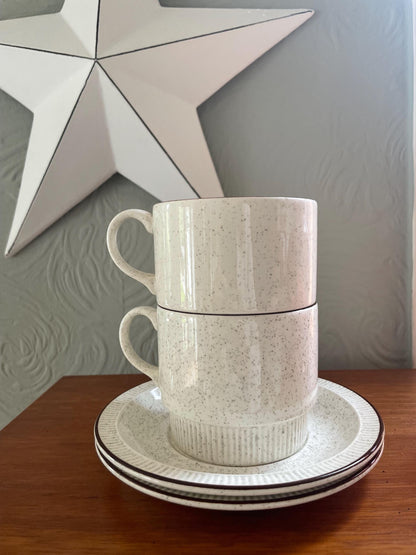 Poole Pottery cup and saucer pair