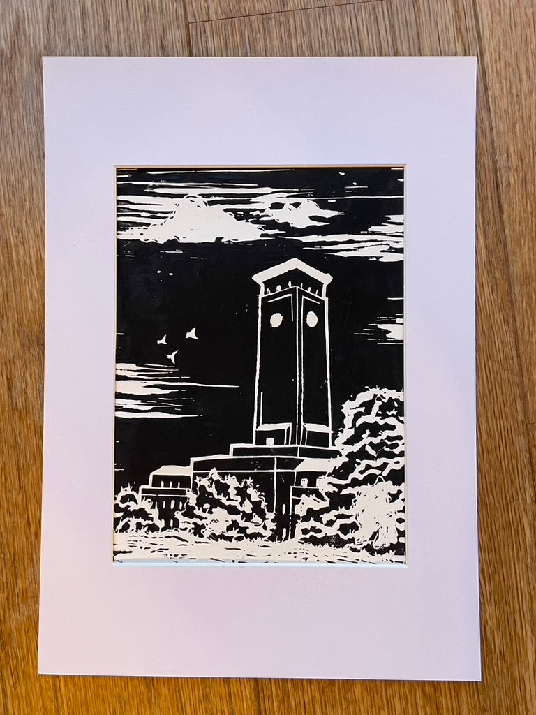 Newport Civic Centre Lino Print - ‘Port Pics’