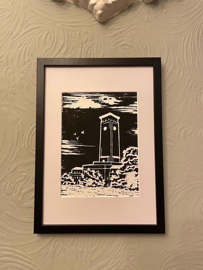 Newport Civic Centre Lino Print - ‘Port Pics’