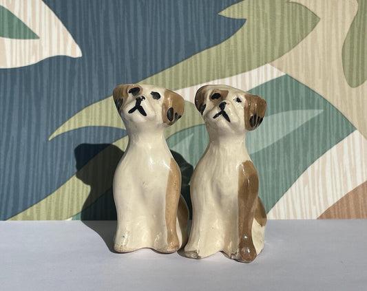 Vintage pair of dog figurines