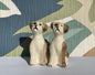 Vintage pair of dog figurines